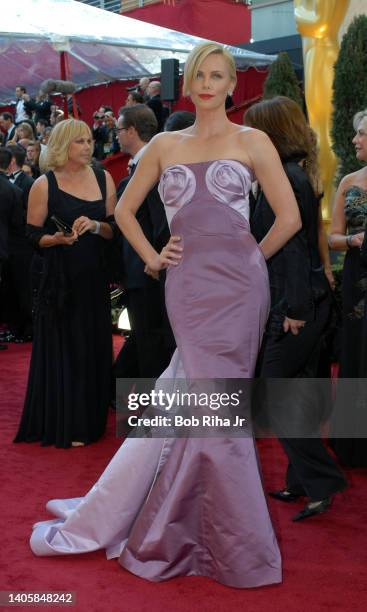 Charlize Theron arrives at the 82nd annual Academy Awards at the Kodak Theatre, March 7, 2010 in Los Angeles, California.