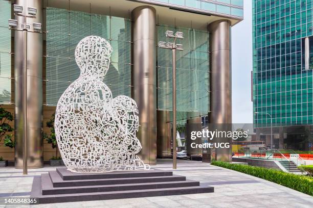 Singapore Soul sculpture by Spanish artist Jaume Plensa, b. 1955, Singapore.