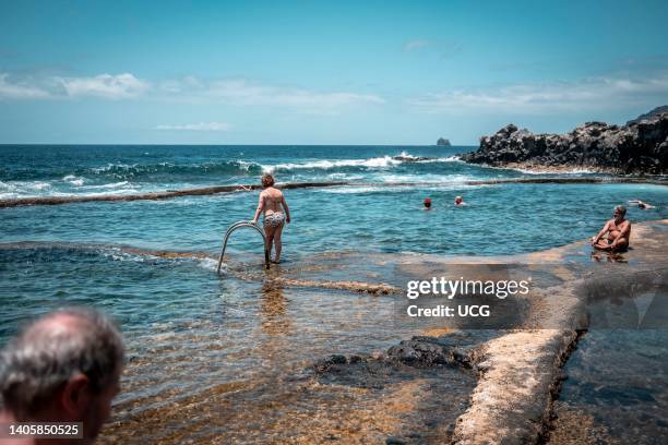 The natural thermal pools of La Maceta, on the northern coast of El Hierro island are considered one of the most famous natural pools on the island.