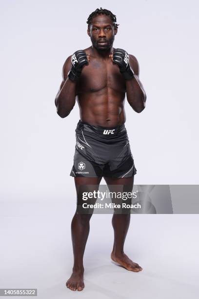 Jared Cannonier poses for a portrait during a UFC photo session on June 29, 2022 in Las Vegas, Nevada.