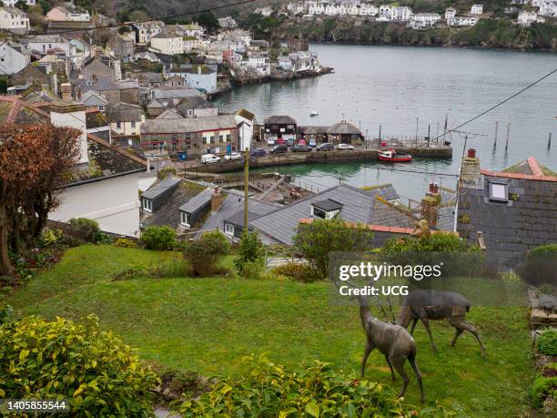 View over Polruan, Cornwall, UK.