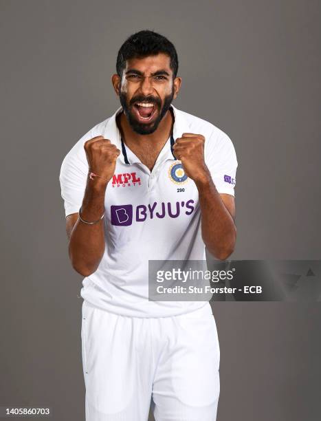 Jasprit Bumrah of India poses during a portrait session at Edgbaston on June 29, 2022 in Birmingham, England.