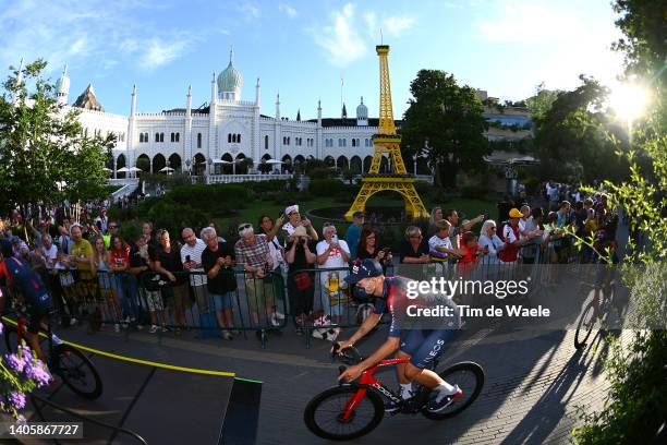 Filippo Ganna of Italy and Team INEOS Grenadiers during the Team Presentation of the 109th Tour de France 2022 at Tivoli Gardens in Copenhagen City /...