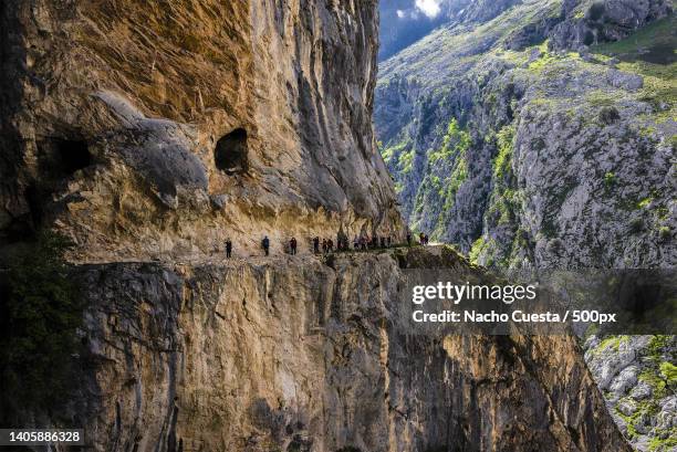 scenic view of rocky mountains,picos de europa,spain - picos de europe stock pictures, royalty-free photos & images