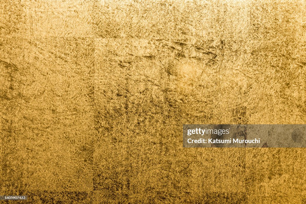 Gold leaf texture background