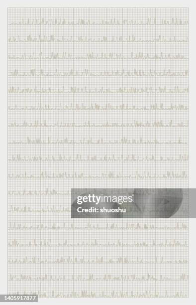 stockillustraties, clipart, cartoons en iconen met vector of abstract wave line check pattern paper texture background - ruitjespapier