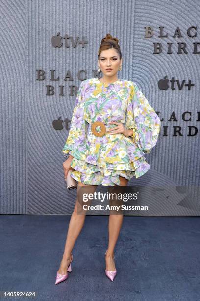 Blanca Blanco attends the Los Angeles premiere of Apple TV+'s new show "Black Bird" at Regency Bruin Theatre on June 29, 2022 in Los Angeles,...