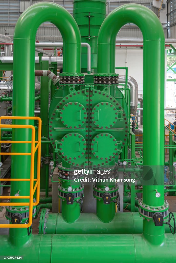 Steam turbine equipment ann pipeline of Biomass power plant.