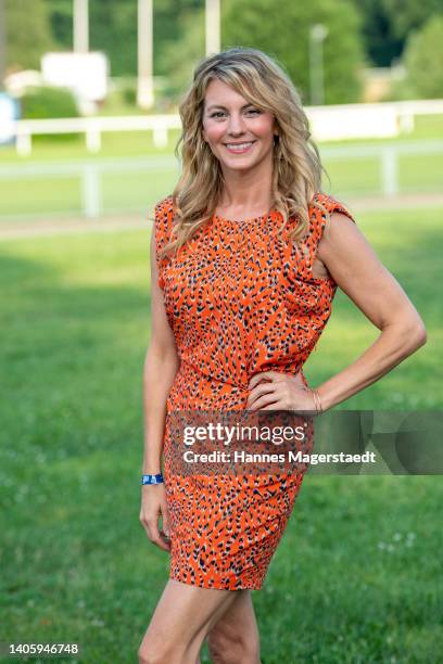 Luise Bähr attends the 75th Anniversary Celebration party of ndF at Galopprennbahn Riem on June 29, 2022 in Munich, Germany.