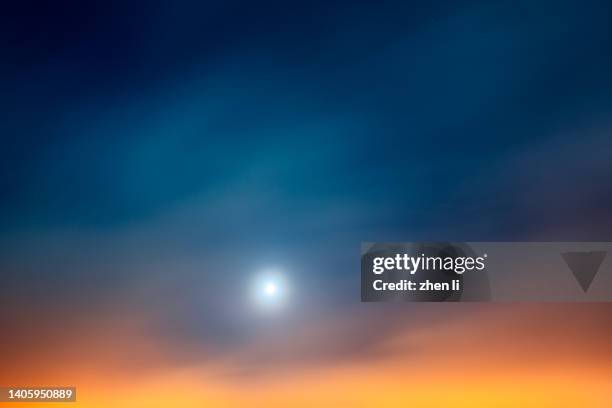 the gradient of the sky at night - moody sky stock pictures, royalty-free photos & images