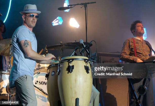 Jan Delay performs during the Donauinselfest DIF 2022 at Donauinsel on June 26, 2022 in Vienna, Austria.
