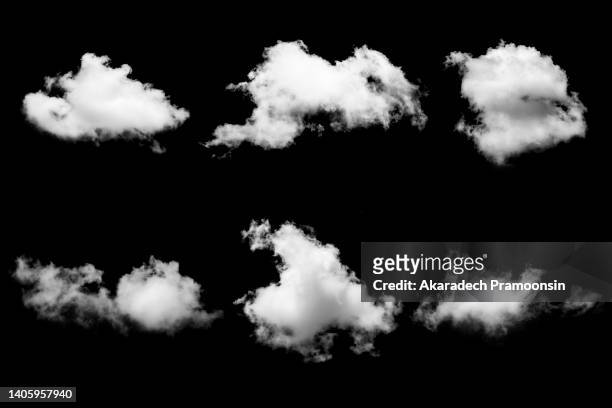 white cloud fog or smog for design - cielo con nubes fotografías e imágenes de stock