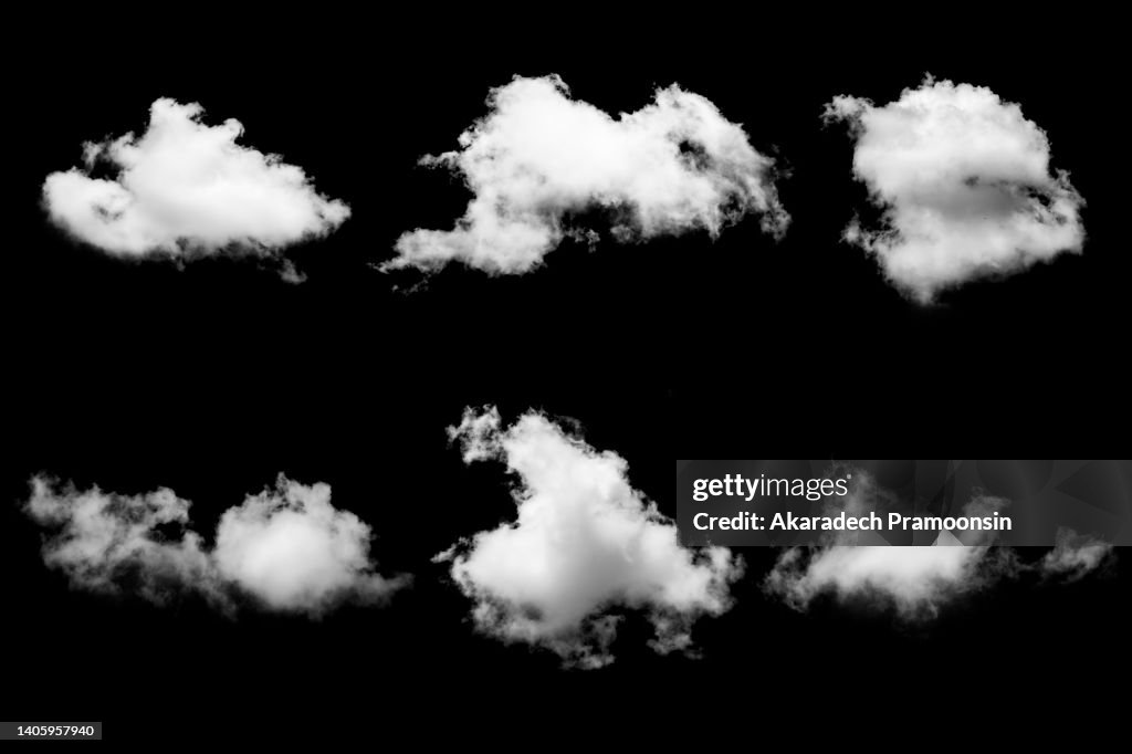 White cloud fog or smog for design