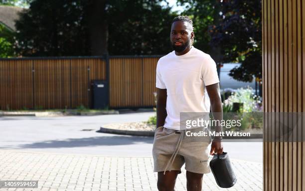 Dynel Simeu as Southampton players return for pre season training at the Staplewood Campus on June 29, 2022 in Southampton, England.