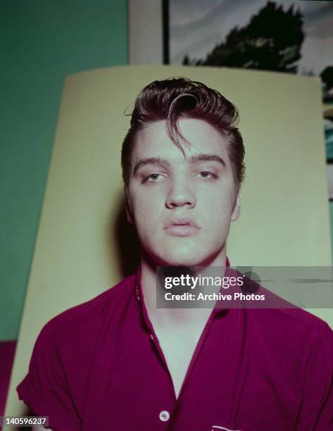 American singer and actor Elvis Presley , circa 1957.