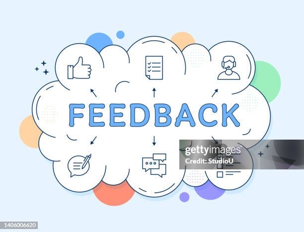 feedback icon design - feedback background stock illustrations