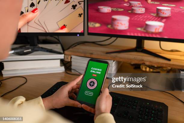 online casino betting - kansspel stockfoto's en -beelden