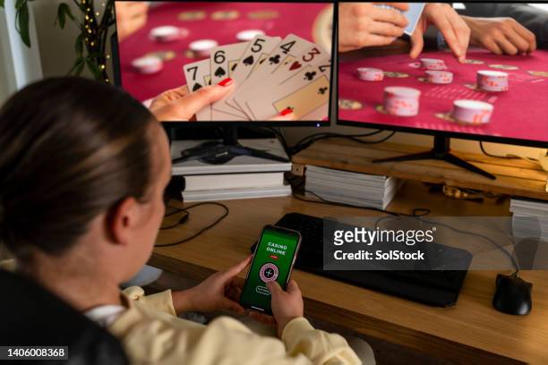 online casino gambling - game of chance bildbanksfoton och bilder