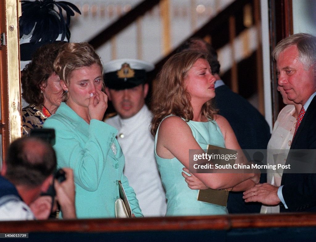 Kate Patchen Kate and Laura Patten with their father Chris Patten, the former ...