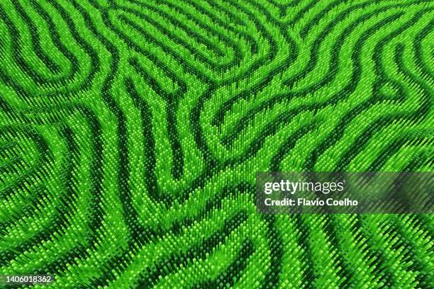 green maze pattern abstract background - clinton global initiative addresses issues of worldwide concern stockfoto's en -beelden