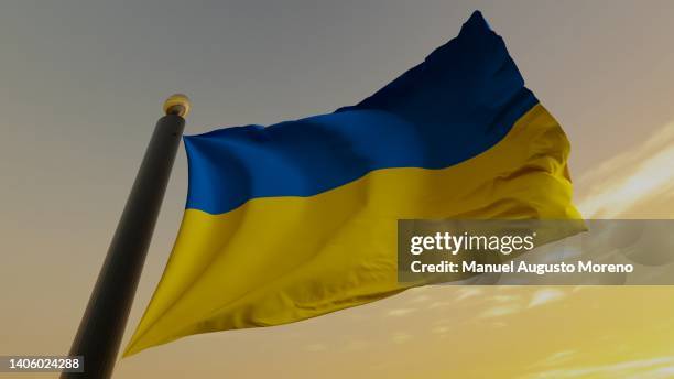 flag of ukraine - rebel flag backgrounds stock pictures, royalty-free photos & images