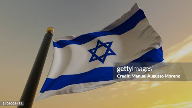 flag of israel - palestinian national council bildbanksfoton och bilder