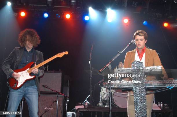 Dave Keuning and Brandon Flowers with The Killers play live in Concert on October 4th at Irving Plaza in New York City.