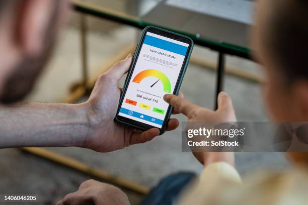 online credit score - lending stockfoto's en -beelden