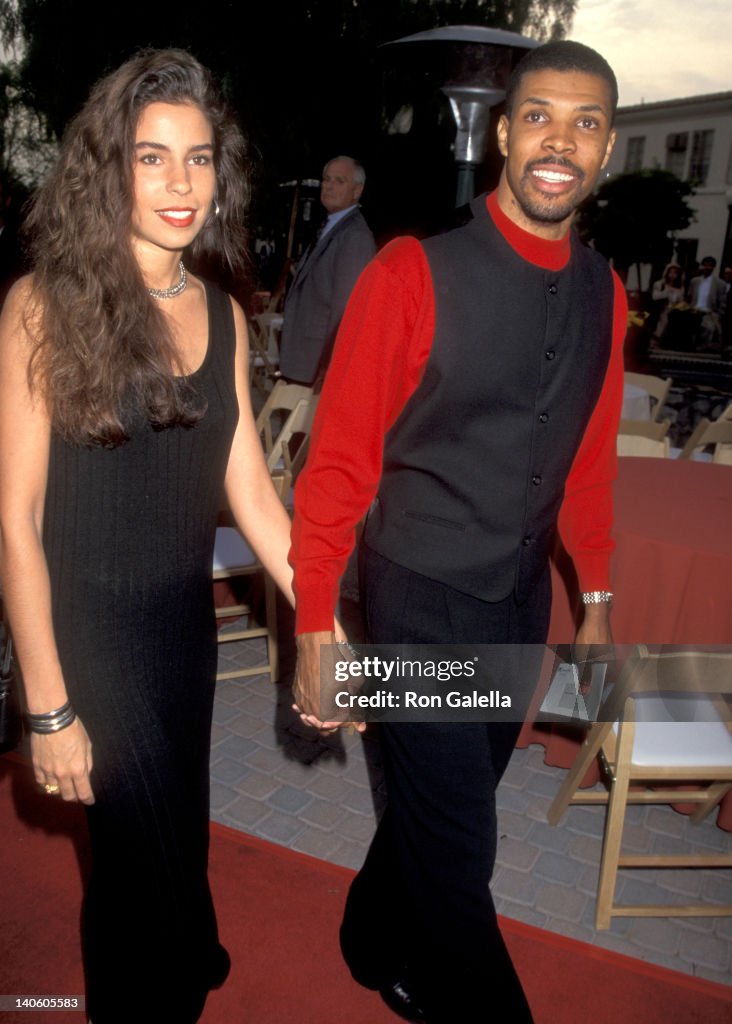 Eriq La Salle and girlfriend at the Premiere of 'Braveheart',... News Photo Getty Images