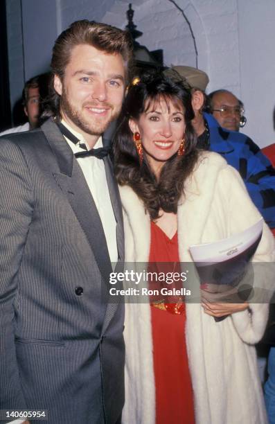Greg Evigan and Pam Serpe at Chasen's Restaurant, Chasen's Restaurant, Beverly Hills.
