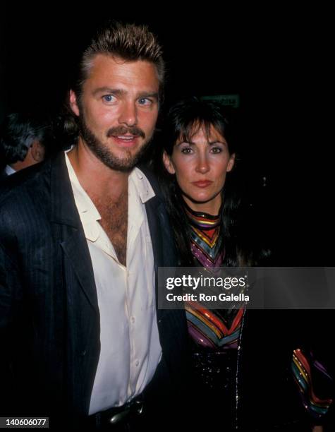 Greg Evigan and Pam Serpe at the Starlight Foundation Gala, Ed Debevic's Restaurant, Beverly Hills.