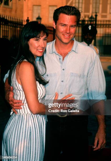 Pam Serpe and Greg Evigan at the Thematic Multiplex Kick Off Cocktail Party, Universal Studios, Universal City.