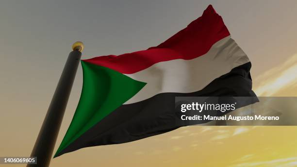 flag of sudan - スーダン ストックフォトと画像