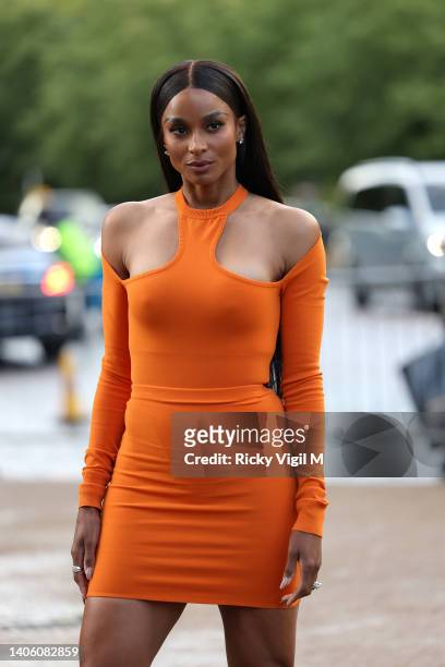 Ciara seen attending The Serpentine Gallery Summer Party on June 30, 2022 in London, England.