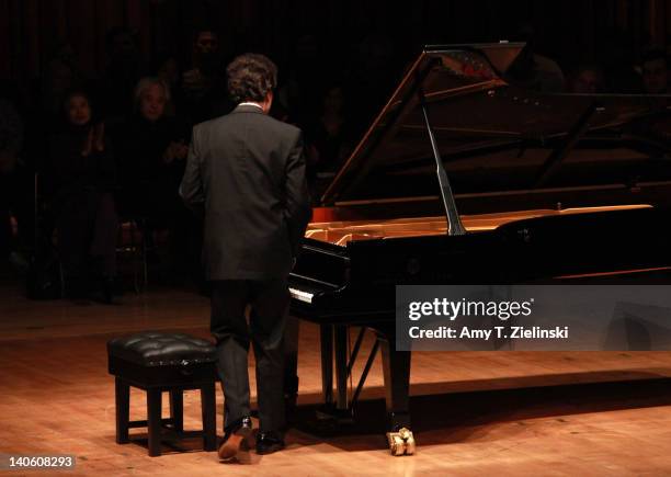 Russian pianist Evgeny Kissin prepares to perform a solo piano recital with works by composers Chopin and Samuel Barber in addition to Beethoven's...