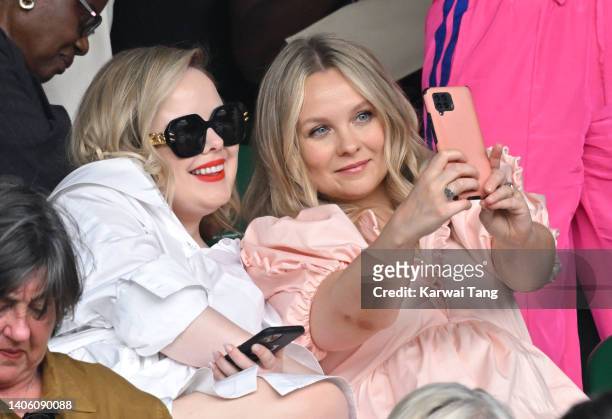 Nicola Coughlan attends day 4 of the Wimbledon Tennis Championships at the All England Lawn Tennis and Croquet Club on June 30, 2022 in London,...