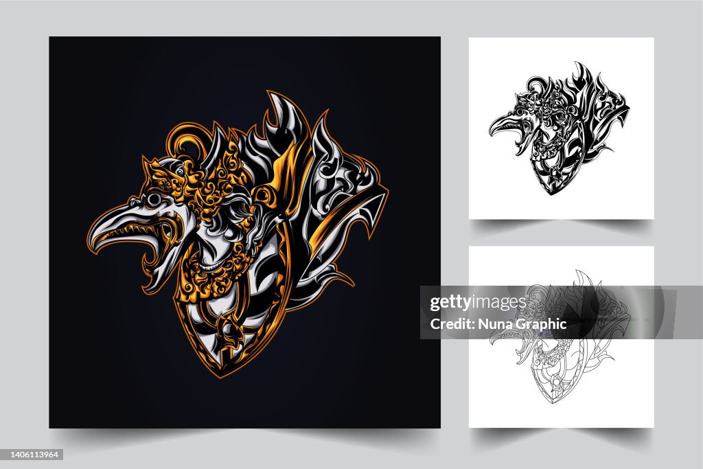 Garuda Design Vector Garuda Logo Design