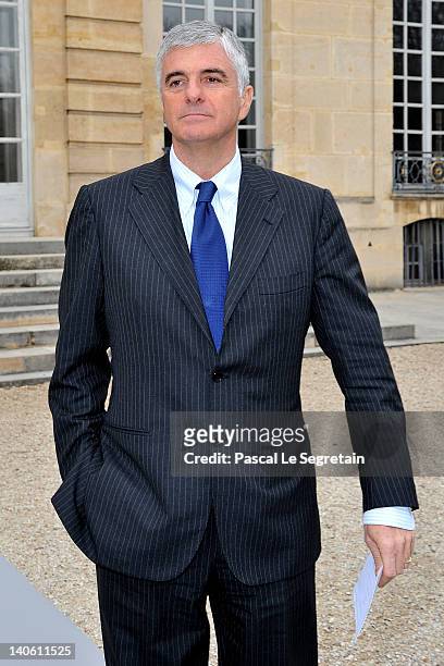 Antonio Belloni attends the Christian Dior Ready-To-Wear Fall/Winter 2012 show as part of Paris Fashion Week at Musee Rodin on March 2, 2012 in...