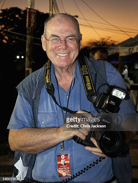 Belmopan, BELIZE Royal Photographer Arthur Edwards attends a Jubilee Block Party on March 2, 2012 in Belmopan, Belize. The Prince is visiting Belize...