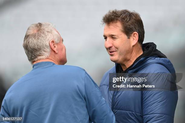 New Zealand Rugby CEO Mark Robinson during the New Zealand All Blacks Captain's Run at Eden Park on July 01, 2022 in Auckland, New Zealand.