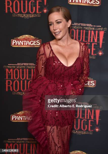 Kendra Wilkinson attends the "Moulin Rouge" Los Angeles Opening Night Performance at Hollywood Pantages Theatre on June 30, 2022 in Hollywood,...