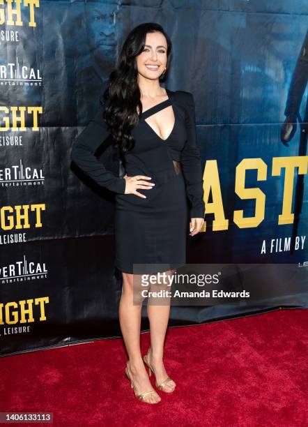 Actress Makena Taylor attends the Los Angeles Premiere of "Last The Night" at the Fine Arts Theatre on June 30, 2022 in Beverly Hills, California.