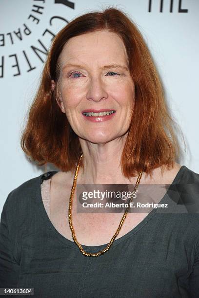 Actress Frances Conroy arrives to The Paley Center for Media's PaleyFest 2012 honoring "American Horror Story" at Saban Theatre on March 2, 2012 in...