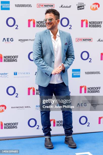 Peter Andre attends the Nordoff Robbins O2 Silver Clef Awards at The Grosvenor House Hotel on July 01, 2022 in London, England.