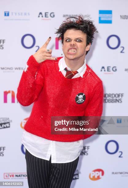 Yungblud attends the Nordoff Robbins O2 Silver Clef Awards at The Grosvenor House Hotel on July 01, 2022 in London, England.