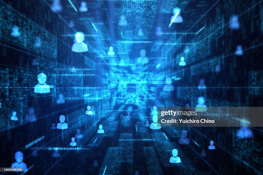 People network communication in technology tunnel