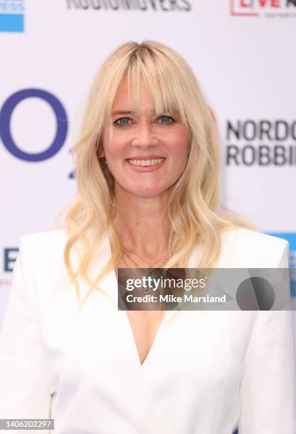 Edith Bowman attends the Nordoff Robbins O2 Silver Clef Awards at The Grosvenor House Hotel on July 01, 2022 in London, England.