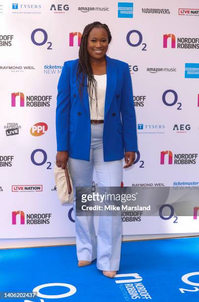 Charlene White attends the Nordoff Robbins O2 Silver Clef Awards at The Grosvenor House Hotel on July 01, 2022 in London, England.
