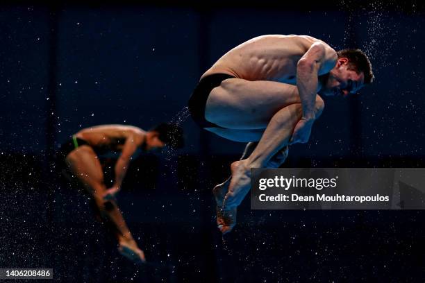 Lars Rudiger of Germany in practice on day five of the Budapest 2022 FINA World Championships at Duna Arena on June 30, 2022 in Budapest, Hungary.