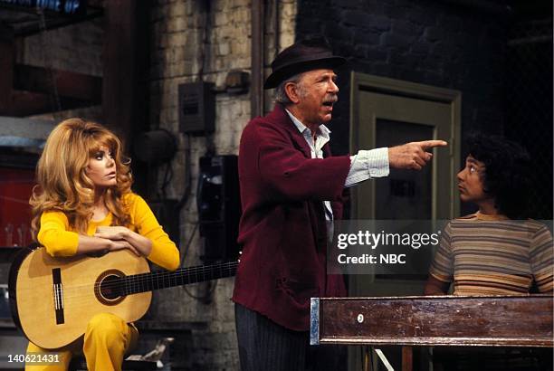 Pictured: Unknown, Freddie Prinze as Chico Rodriguez, Unknown, Jack Albertson as Ed Brown, Charo as Aunt Charo -- Photo by: NBCU Photo Bank